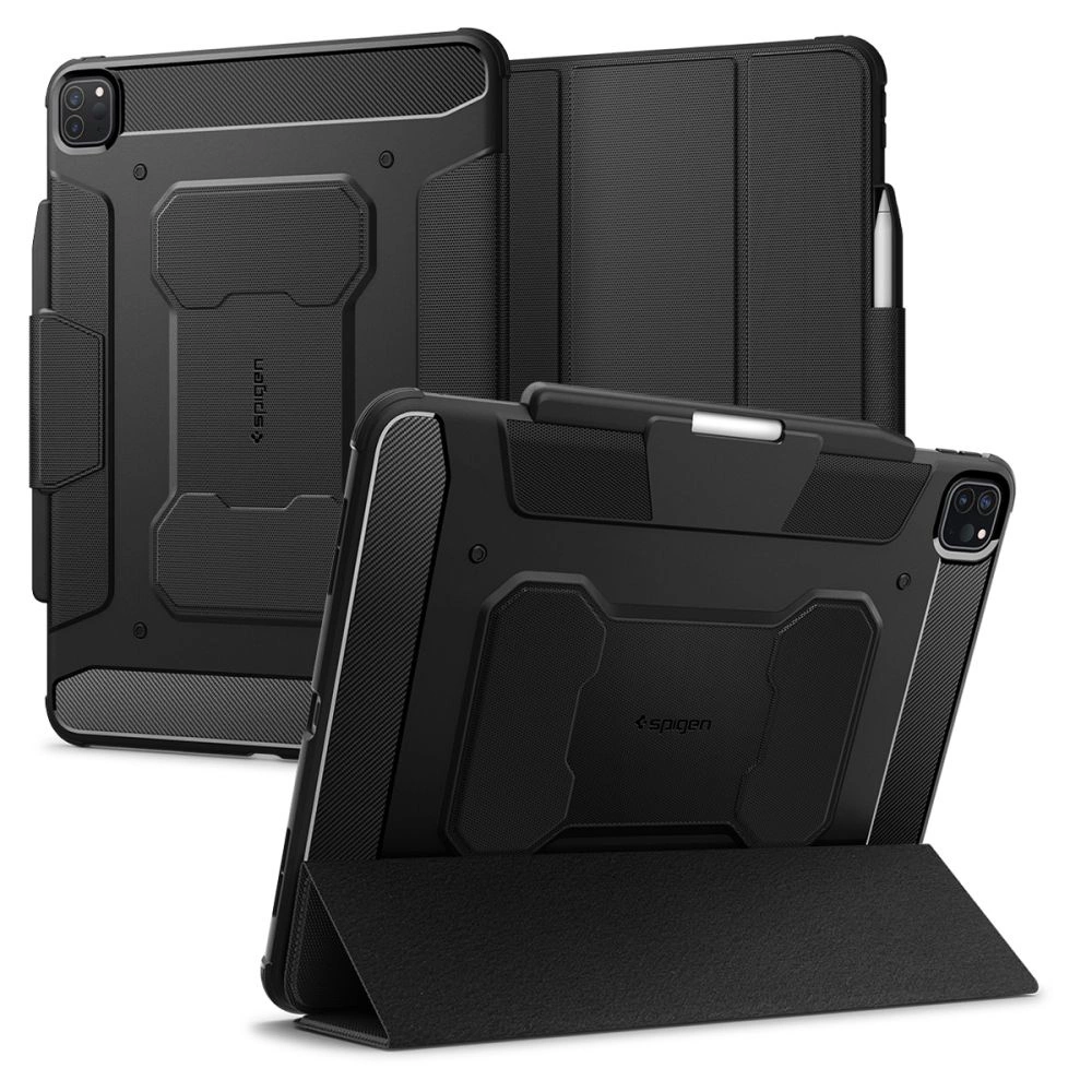 Spigen Rugged Armor Pro Case for iPad Pro 13" 2024 - Blackeng