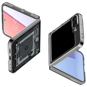 Spigen Airskin Case for Samsung Galaxy Z Flip 6 - Dark Gray (Zero One Pattern)eng