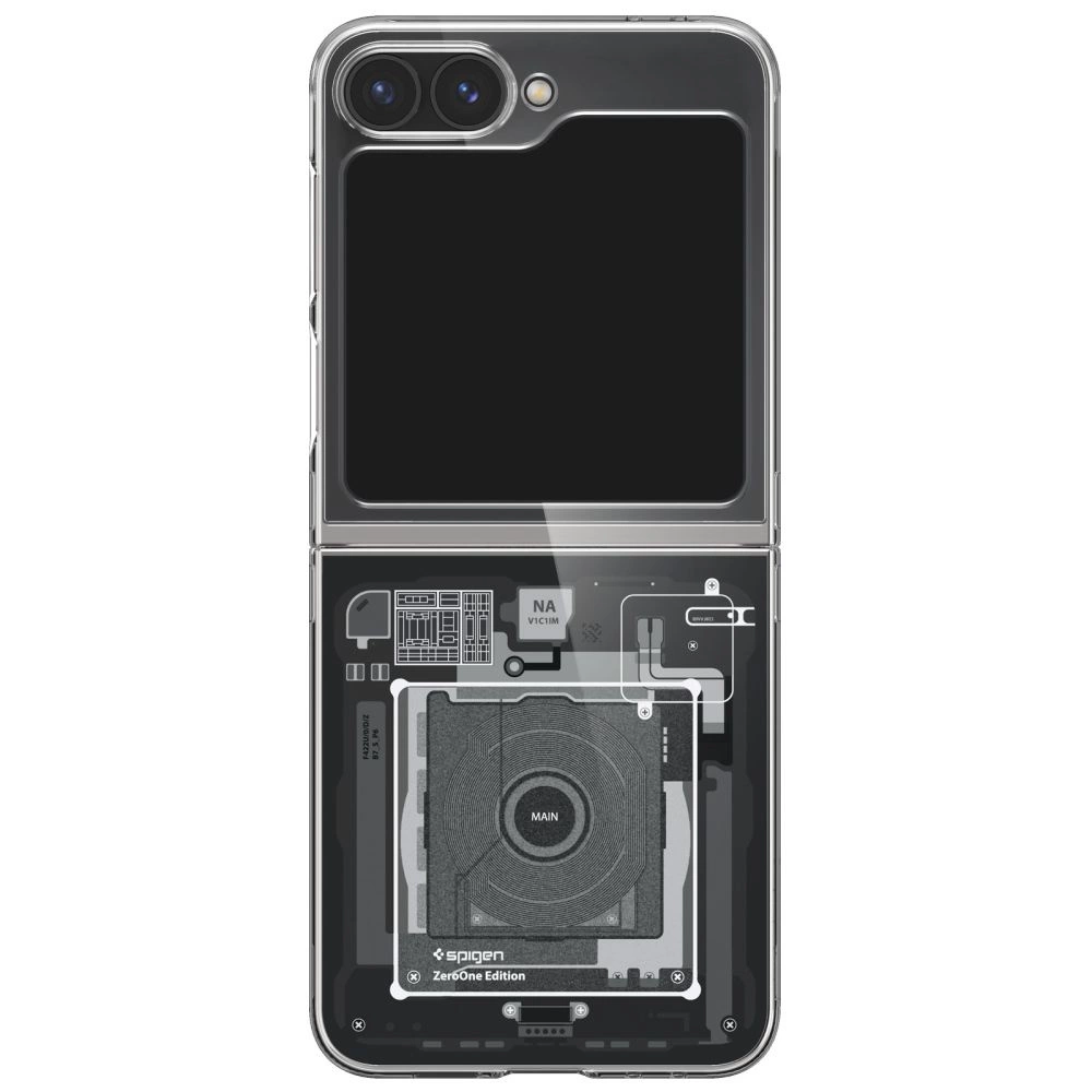 Spigen Airskin Case for Samsung Galaxy Z Flip 6 - Dark Gray (Zero One Pattern)eng