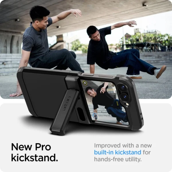 Spigen Tough Armor Pro Case for Samsung Galaxy Z Flip 6 - Blackeng