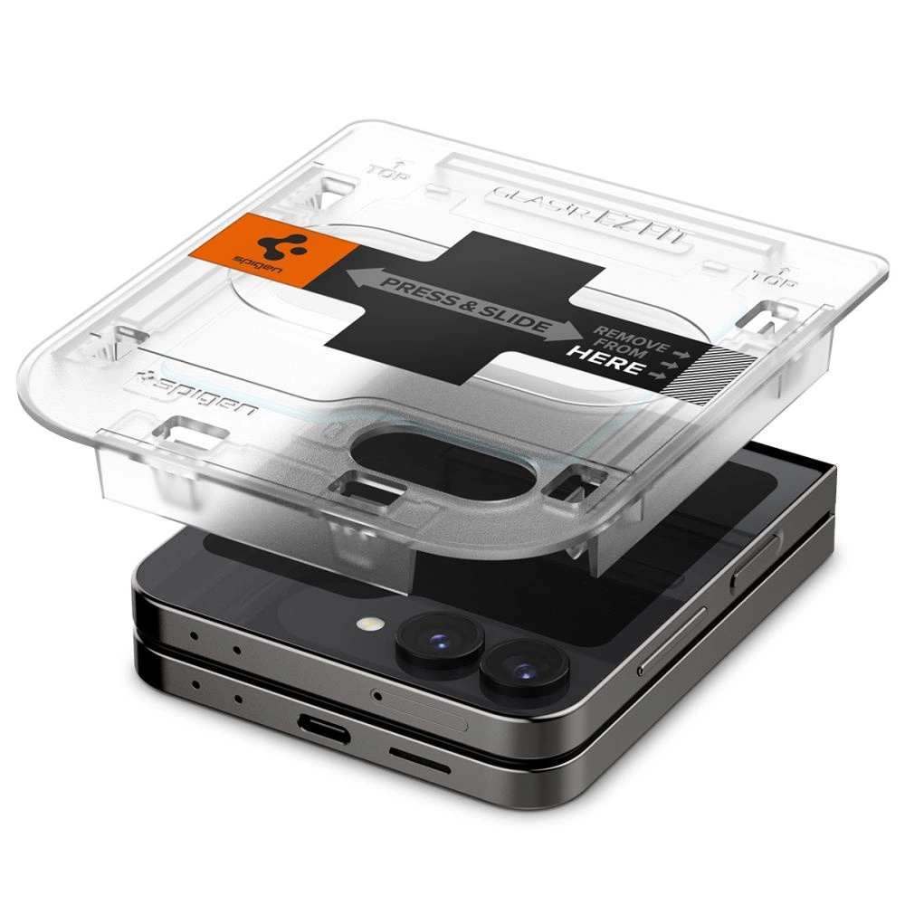 Spigen Glas.tR EZ Fit Tempered Glass for Samsung Galaxy Z Flip 6 - 2 pcs.eng