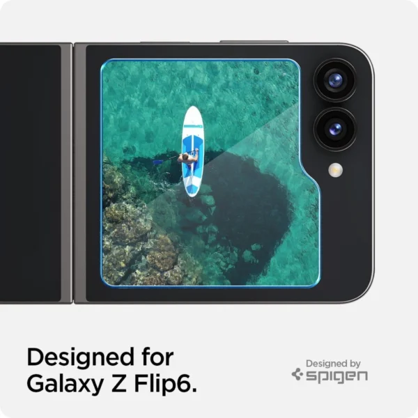 Spigen Glas.tR EZ Fit Tempered Glass for Samsung Galaxy Z Flip 6 - 2 pcs.eng
