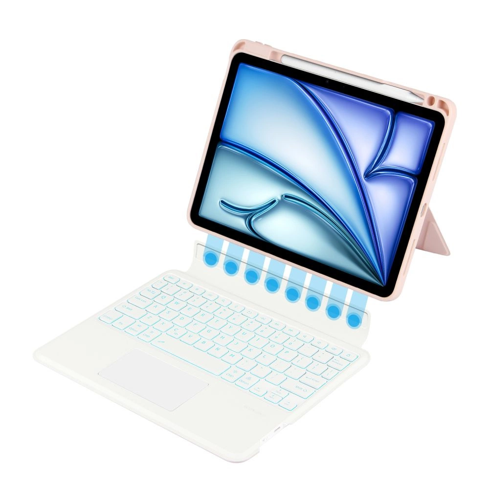 Tech-Protect SC Mag Pen + Keyboard Case for Apple iPad Air 10.9" 4th / 5th gen. (2020-2022) / 11" 6th gen. (2024) - Pinkeng