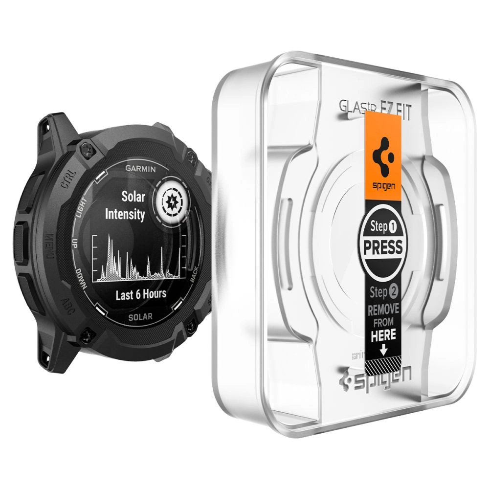 Spigen Glas.tR EZ Fit tempered glass for Garmin Instinct 2X Solar - 2 pcs.eng