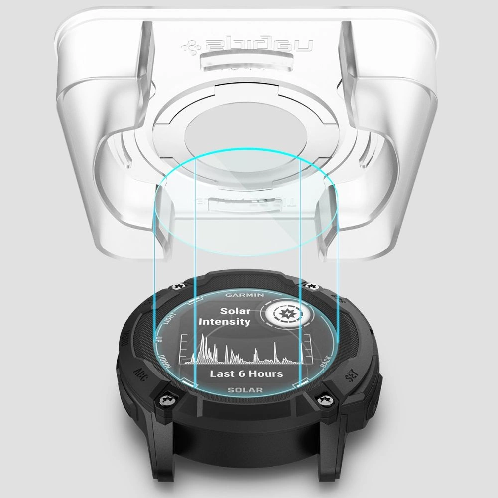Spigen Glas.tR EZ Fit tempered glass for Garmin Instinct 2X Solar - 2 pcs.eng
