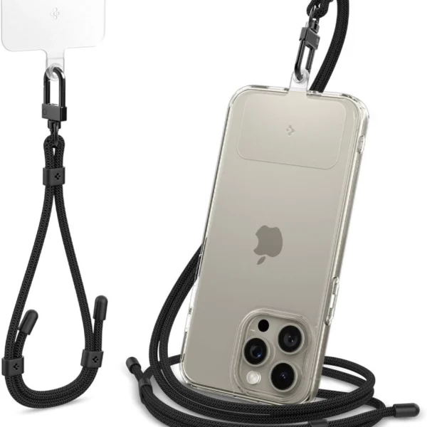 Spigen Universal Strap Set Lanyard and Pendant - Blackeng