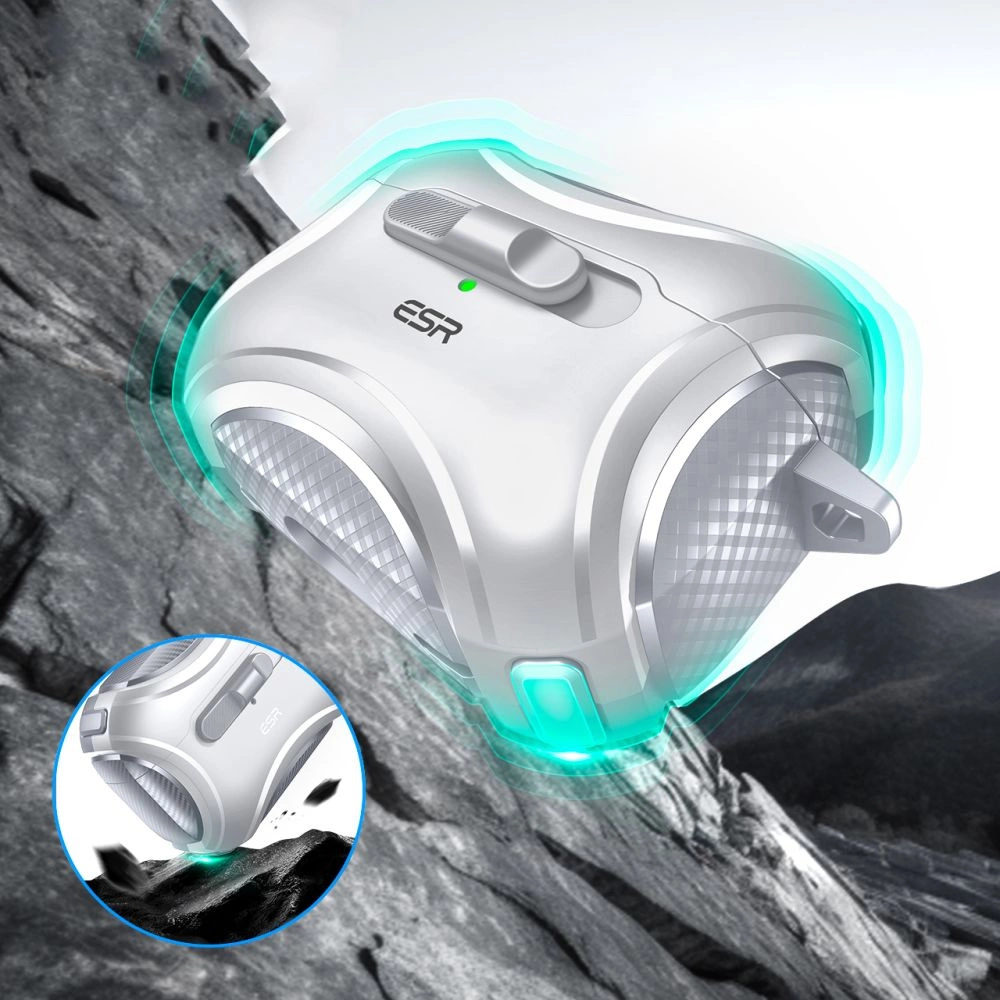 ESR Cyber ​​Flicklock Halolock MagSafe Case for Airpods Pro 1/2 - Silvereng