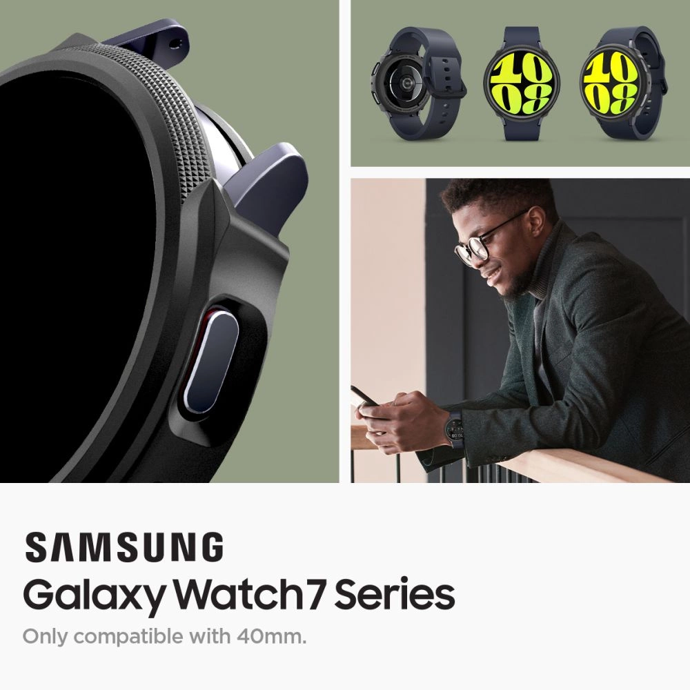 Spigen Liquid Air Case for Samsung Galaxy Watch 7 (40mm) - Matte Blackeng