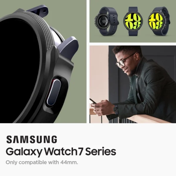 Spigen Liquid Air Case for Samsung Galaxy Watch 7 (44mm) - Matte Blackeng