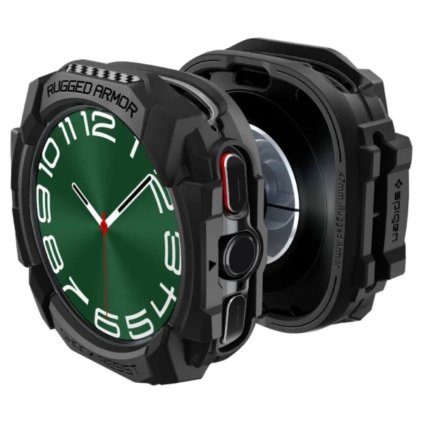 Spigen Rugged Armor Case for Samsung Galaxy Watch Ultra (47mm) - Matte Blackeng