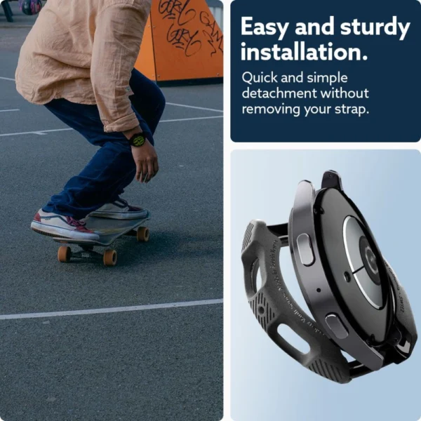 Caseology Vault Case for Samsung Galaxy Watch 7 (44mm) - Matte Blackeng