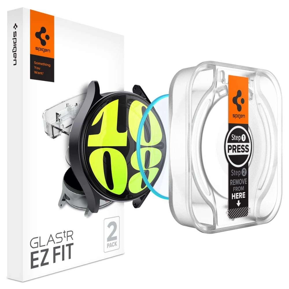 Spigen Glas.tR EZ Fit tempered glass for Samsung Galaxy Watch 7 (40 mm) - 2 pcs.eng