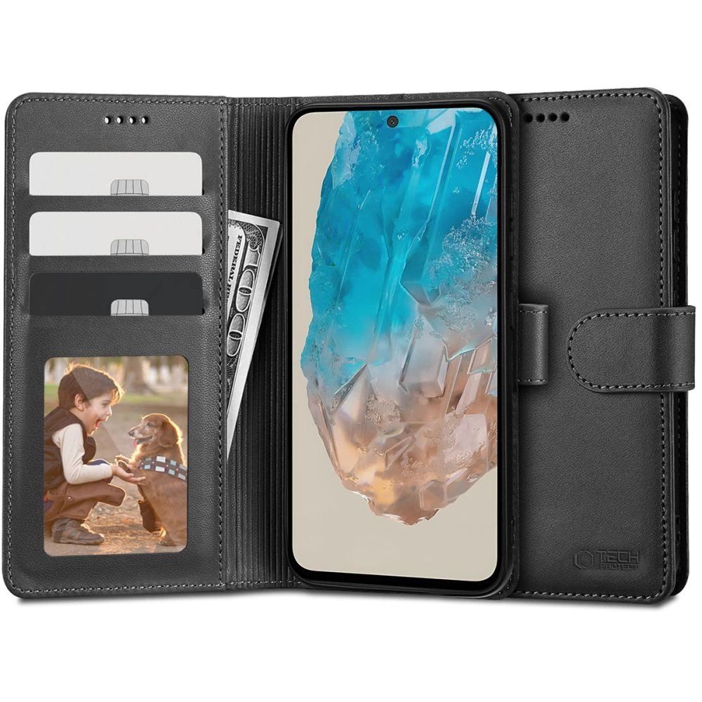 Tech-Protect Wallet Case for Samsung Galaxy M35 5G - Blackeng