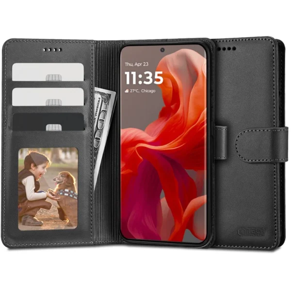 Tech-Protect Wallet Case for Motorola Moto G85 5G - Blackeng