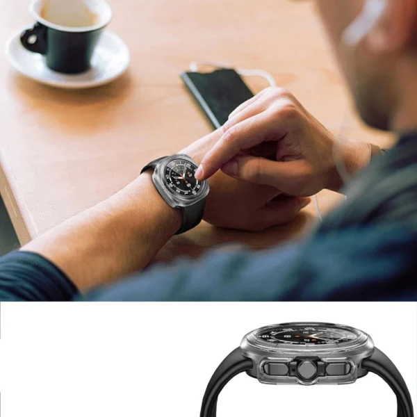 Tech-Protect Defense360 Case for Samsung Galaxy Watch Ultra (47mm) - Transparenteng