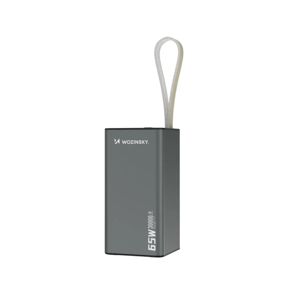 Powerbank Wozinsky K65+ 65W 30000mAh 2x USB-C, 1x USB-A 65W - grayeng