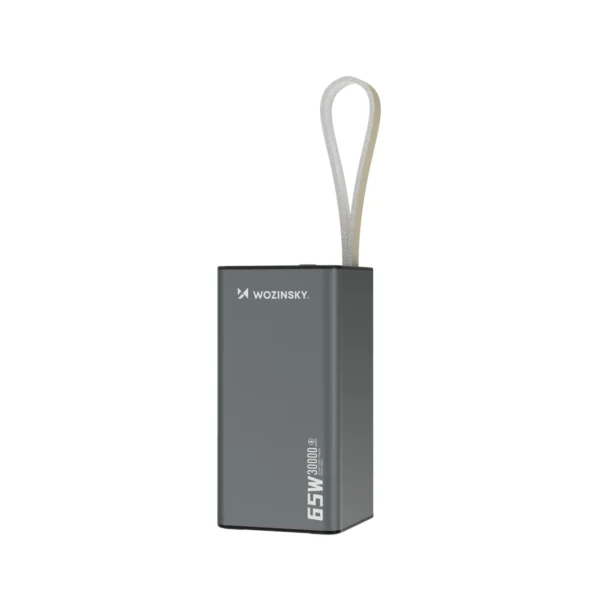 Powerbank Wozinsky K65+ 65W 30000mAh 2x USB-C, 1x USB-A 65W - grayeng