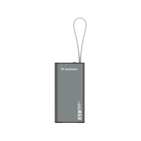 Powerbank Wozinsky K65+ 65W 30000mAh 2x USB-C, 1x USB-A 65W - grayeng