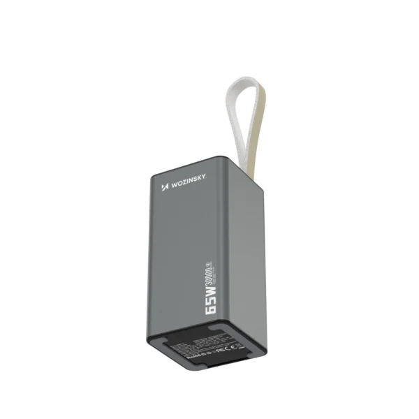 Powerbank Wozinsky K65+ 65W 30000mAh 2x USB-C, 1x USB-A 65W - grayeng