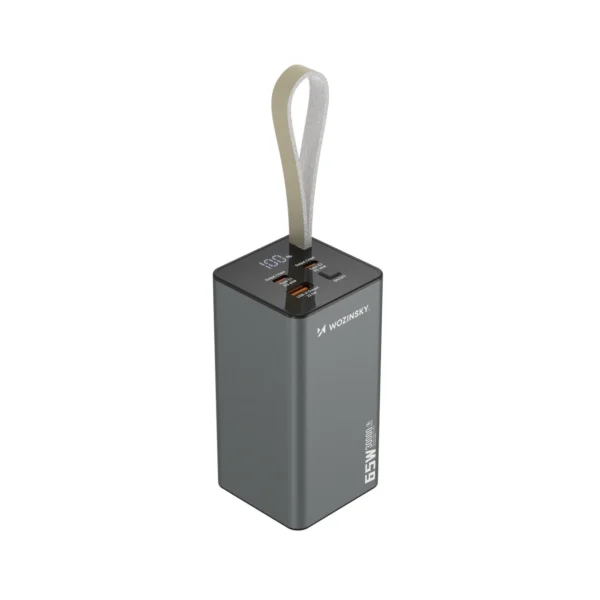 Powerbank Wozinsky K65+ 65W 30000mAh 2x USB-C, 1x USB-A 65W - grayeng
