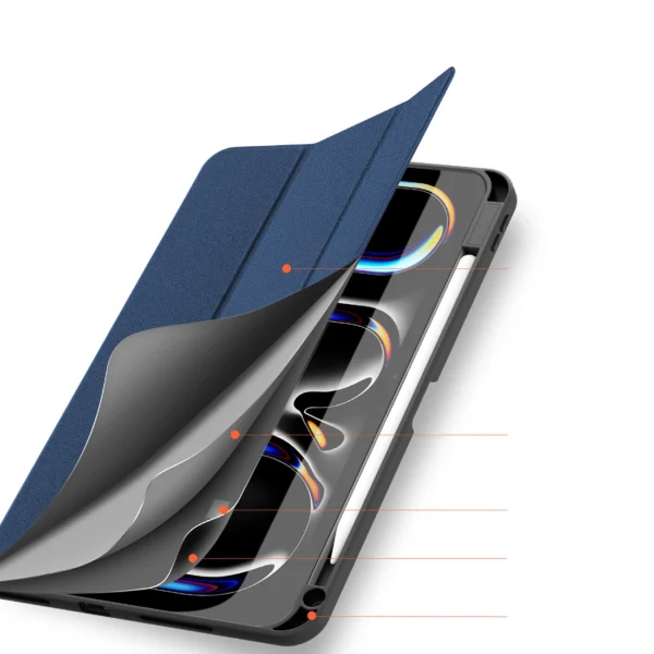 Dux Ducis Domo case with flap and smart sleep for Xiaomi Pad 6 / 6 Pro - blueeng
