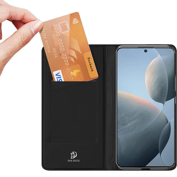 Dux Ducis Skin Pro case for Xiaomi Poco X6 Pro 5G / Redmi K70E with flap and card slot - blackeng