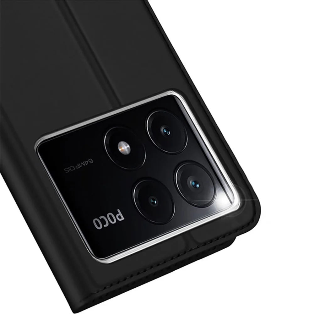 Dux Ducis Skin Pro case for Xiaomi Poco X6 Pro 5G / Redmi K70E with flap and card slot - blackeng