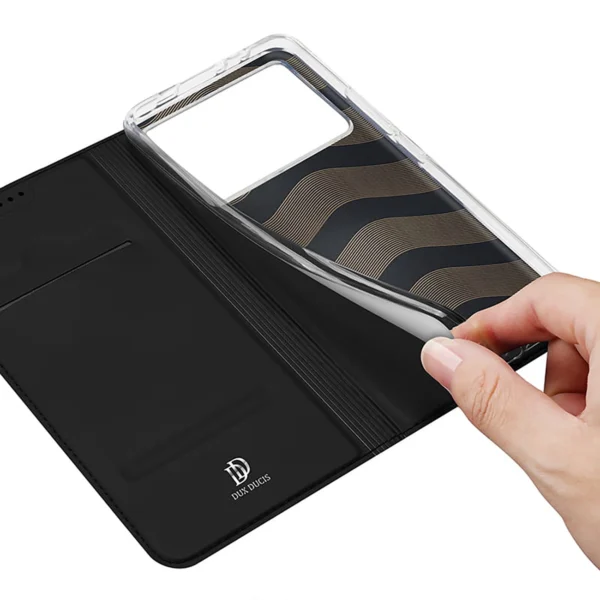 Dux Ducis Skin Pro case for Xiaomi Poco X6 Pro 5G / Redmi K70E with flap and card slot - blackeng