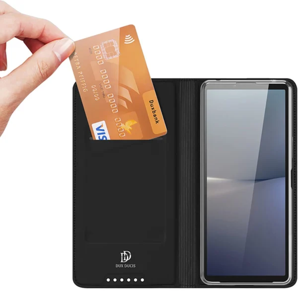 Dux Ducis Skin Pro case for Sony Xperia 10 VI with flap and card slot - blackeng