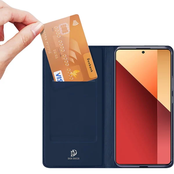 Dux Ducis Skin Pro case for Xiaomi Redmi Note 13Pro 4G / Poco M6 Pro 4G with flap and card slot - blueeng