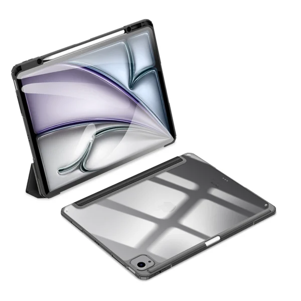 Dux Ducis Toby case with flap and stand for iPad Air 13" 2024 / iPad Pro 12.9" 2018-2022 - blackeng