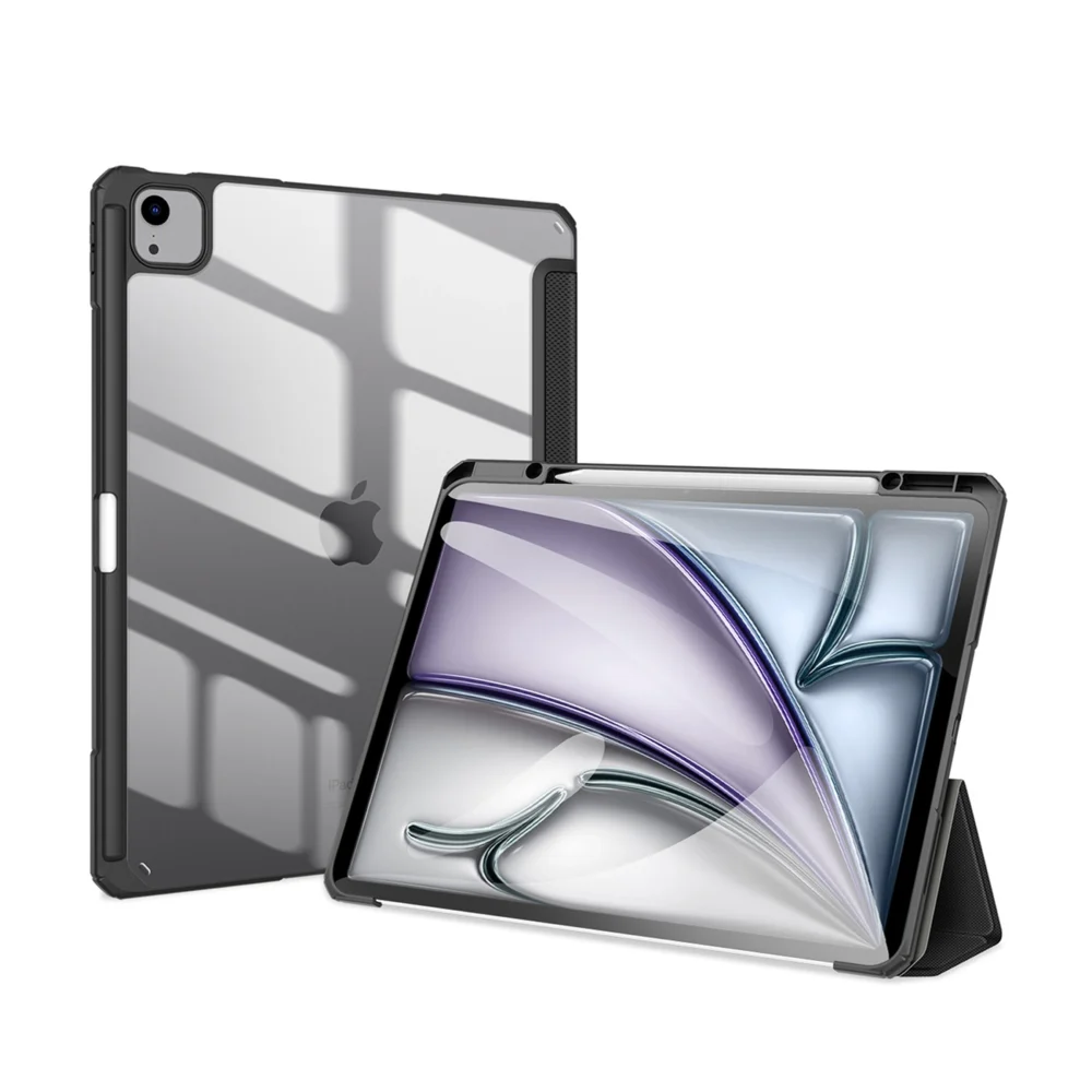 Dux Ducis Toby case with flap and stand for iPad Air 13" 2024 / iPad Pro 12.9" 2018-2022 - blackeng