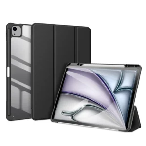 Dux Ducis Toby case with flap and stand for iPad Air 13" 2024 / iPad Pro 12.9" 2018-2022 - blackeng