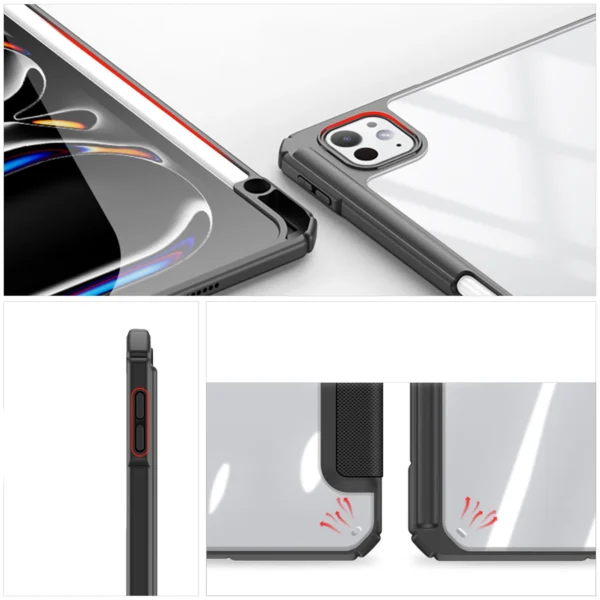 Dux Ducis Toby case with flap and stand for iPad Pro 11" 2024 - blackeng