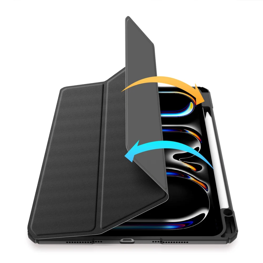 Dux Ducis Toby case with flap and stand for iPad Pro 11" 2024 - blackeng