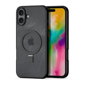 Dux Ducis Aimo Mag case with MagSafe and stand for iPhone 16 - blackeng