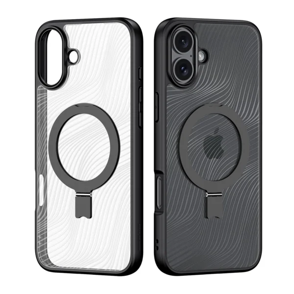 Dux Ducis Aimo Mag case with MagSafe and stand for iPhone 16 - blackeng