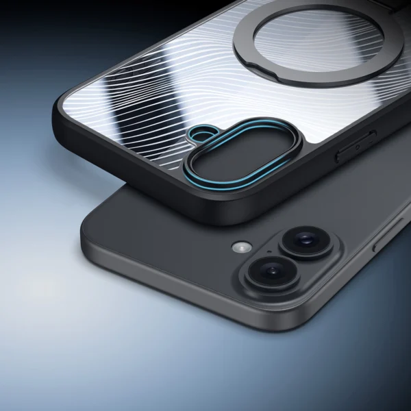 Dux Ducis Aimo Mag case with MagSafe and stand for iPhone 16 - blackeng
