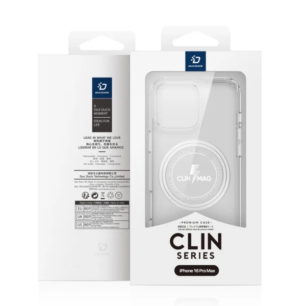 Dux Ducis Clin Mag case with MagSafe for iPhone 16 Pro Max - transparenteng