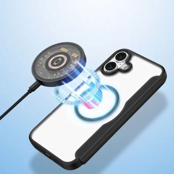 Dux Ducis Skin X Pro iPhone 16 Case with MagSafe and Flip Cover - Blackeng