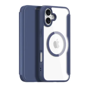 Dux Ducis Skin X Pro iPhone 16 Case with MagSafe and Flip - Blueeng
