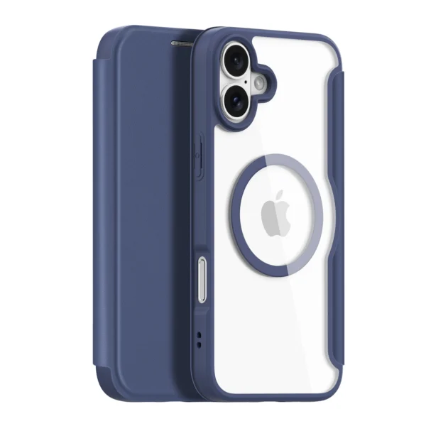 Dux Ducis Skin X Pro iPhone 16 Case with MagSafe and Flip - Blueeng