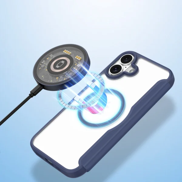Dux Ducis Skin X Pro iPhone 16 Case with MagSafe and Flip - Blueeng