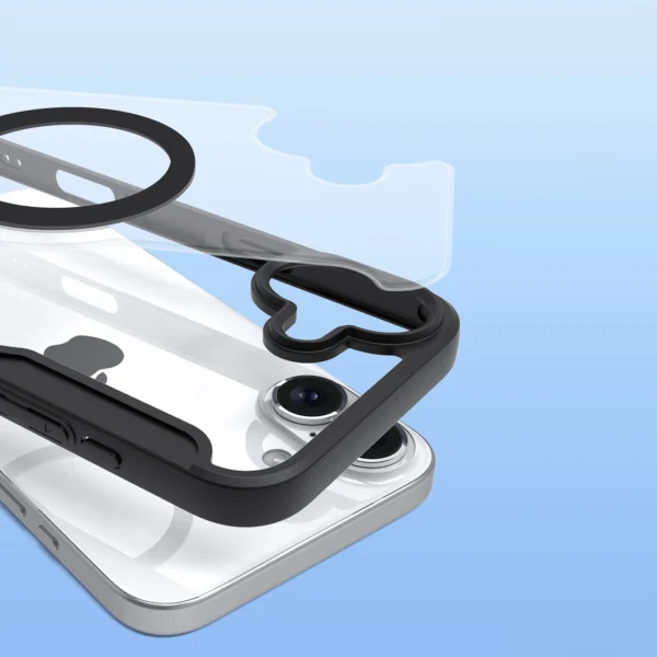 Dux Ducis Skin X Pro iPhone 16 Plus Case with MagSafe and Flip Cover - Blackeng