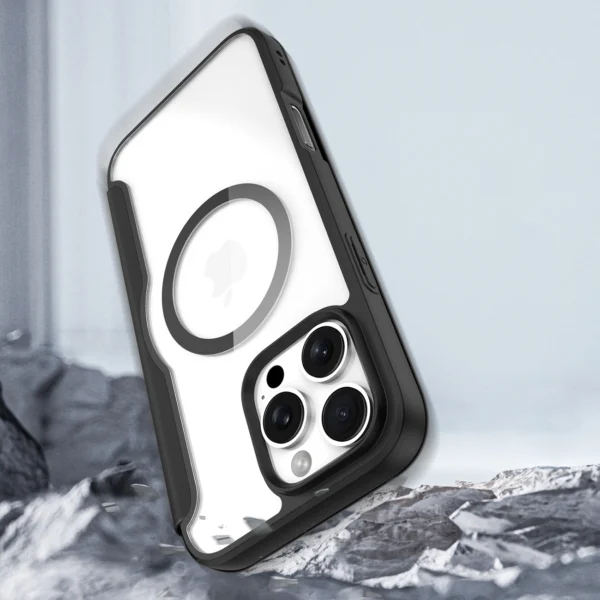 Dux Ducis Skin X Pro iPhone 16 Pro Case with MagSafe and Flip Cover - Blackeng