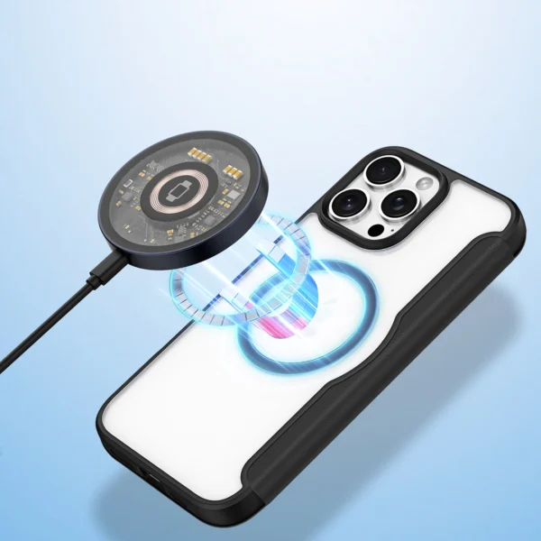 Dux Ducis Skin X Pro iPhone 16 Pro Case with MagSafe and Flip Cover - Blackeng