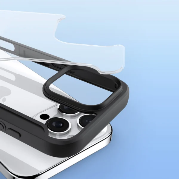 Dux Ducis Skin X Pro iPhone 16 Pro Case with MagSafe and Flip Cover - Blackeng
