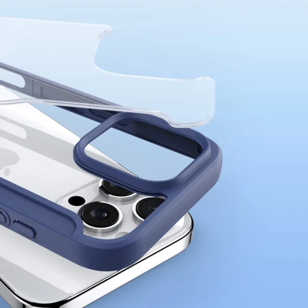 Dux Ducis Skin X Pro iPhone 16 Pro Case with MagSafe and Flip Cover - Blueeng