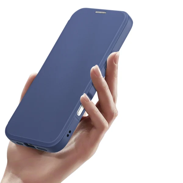Dux Ducis Skin X Pro iPhone 16 Pro Case with MagSafe and Flip Cover - Blueeng