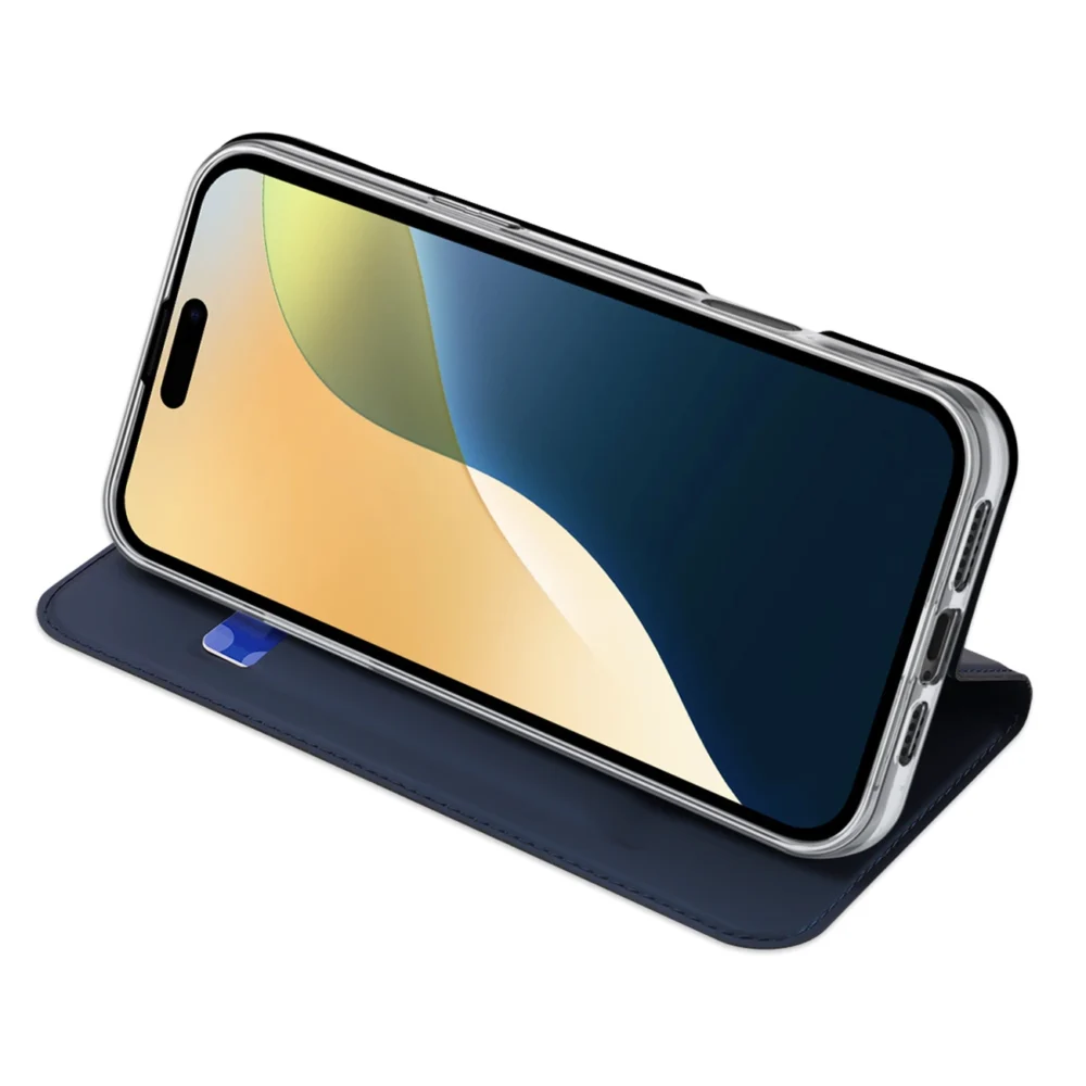 Dux Ducis Skin Pro iPhone 16 Case with Flap and Card Slot - Blueeng
